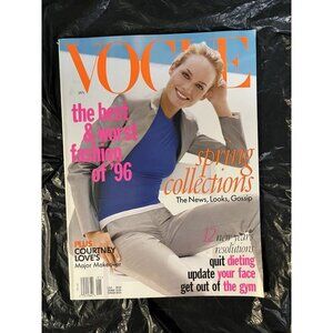 Vogue January 1997 Amber Valletta, Matt LeBlanc